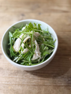 m鶏と水菜のサッパリおかずサラダ-レシピのメイン写真