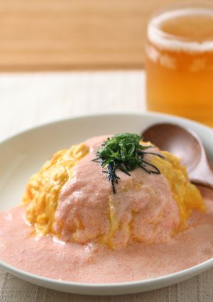 とろ〜り明太ソースのふわとろ和風オムライス♪-レシピのメイン写真