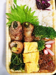 【夫婦弁当⑨】肉巻きアスパラと白滝の金平-レシピのメイン写真