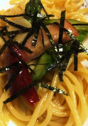 簡単☆和風アスパラベーコンパスタ-レシピのメイン写真