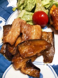 豚肉とナスの生姜焼き-レシピのメイン写真