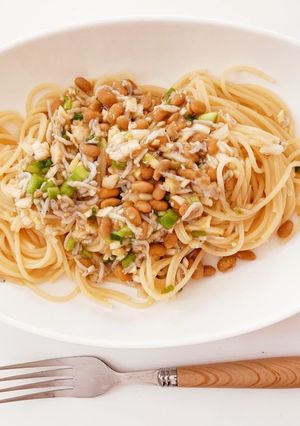 冷製納豆パスタ-レシピのメイン写真