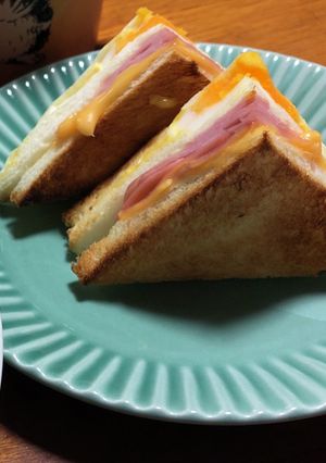 コンビニのサンドイッチをトースト-レシピのメイン写真