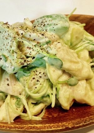 鷄ささみとアボカドのわさびマヨ和え-レシピのメイン写真