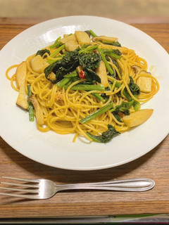 エリンギとほうれん草のバター醤油パスタ-レシピのメイン写真