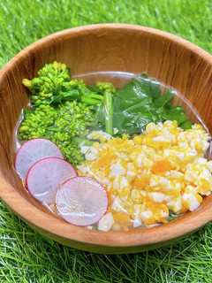 菜の花とミモザのスープ-レシピのメイン写真