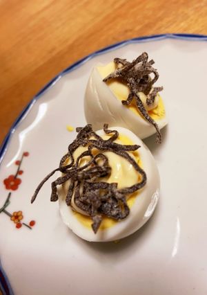 ちょこっとおつまみ☆ゆで卵マヨ昆布-レシピのメイン写真