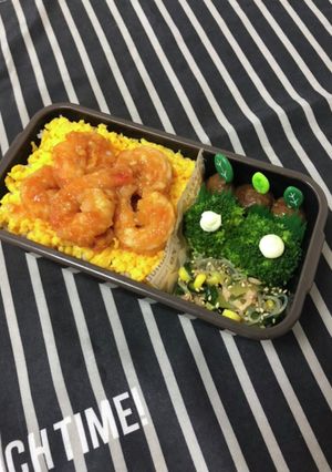 男子高校生弁当3/19エビチリ弁当-レシピのメイン写真