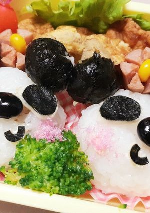 ♡パンダ弁当♡幼稚園弁当♡-レシピのメイン写真