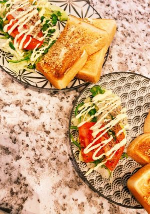 切って添えるだけ簡単オープントースト-レシピのメイン写真