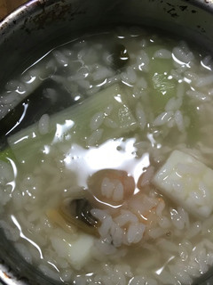 残りご飯で手付ボールリゾット(お粥)風に-レシピのメイン写真