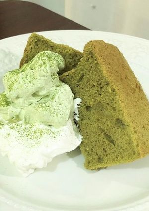 抹茶のシフォンケーキ♪-レシピのメイン写真