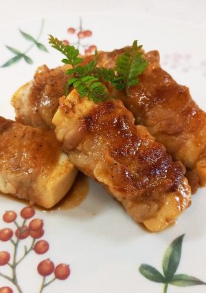 豆腐の肉巻き　木の芽のせ-レシピのメイン写真