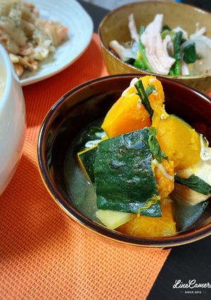 南瓜と厚揚げの煮物-レシピのメイン写真
