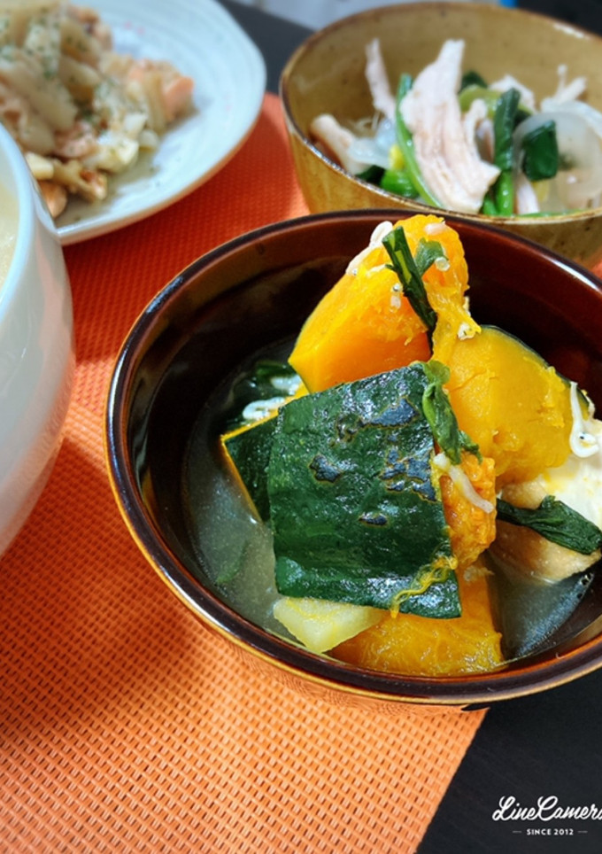 南瓜と厚揚げの煮物-レシピのメイン写真