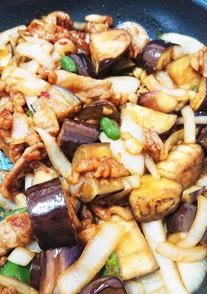 ★焼き肉のタレが決め手っ♪茄子青椒肉絲★-レシピのメイン写真