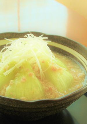 レンチン簡単！新玉ねぎの豚ひき肉あんかけ-レシピのメイン写真