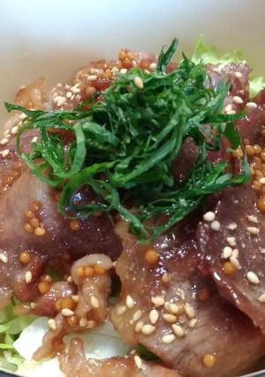 ブラック豚丼-レシピのメイン写真