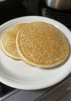 ヴィーガン、砂糖なし米粉のホットケーキ-レシピのメイン写真