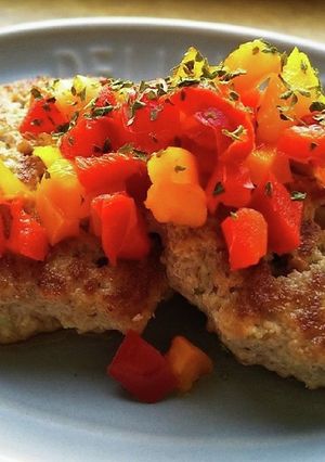 犬ご飯 ラム肉の豆腐ハンバーグ-レシピのメイン写真