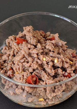 牛ひき肉の甘辛そぼろ-レシピのメイン写真