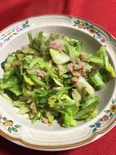 キャベツとツナの炒め物-レシピのメイン写真