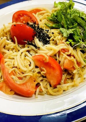 栄養◎カリカリじゃことトマトのパスタ-レシピのメイン写真