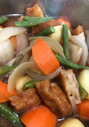 どこか懐かしい味！野菜とさつま揚げの煮物-レシピのメイン写真