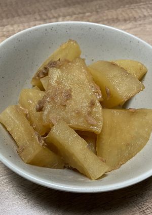 フライパンでツナと大根の煮物-レシピのメイン写真