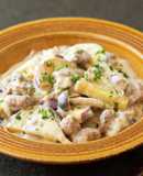 大豆のお肉とさつまいものソイクリーム煮