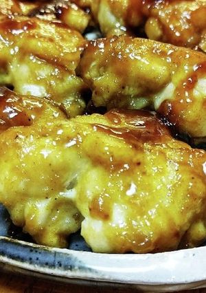 開き手羽元のカレー照り焼き。-レシピのメイン写真
