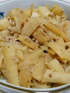 大根と豚ひき肉の味噌炒め-レシピのメイン写真