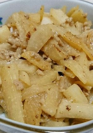 大根と豚ひき肉の味噌炒め-レシピのメイン写真