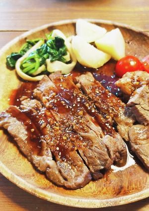 ステーキ用旨味たっぷりつぶ照りソース-レシピのメイン写真