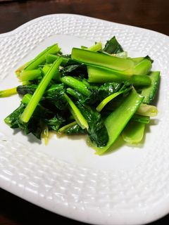 超絶旨い!小松菜のシャキシャキ青菜炒め-レシピのメイン写真