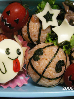 ハロウィンキャラ弁-レシピのメイン写真