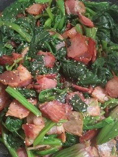 ほうれん草とベーコンのバター炒め-レシピのメイン写真