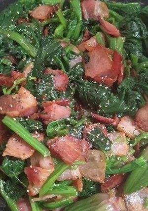 ほうれん草とベーコンのバター炒め-レシピのメイン写真