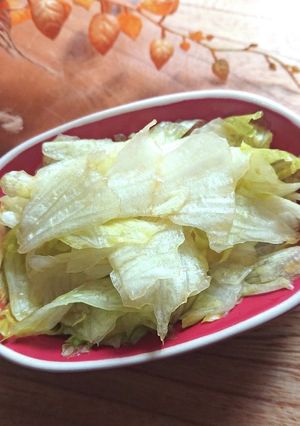 ２分で簡単♪シャキッレタスの甘酸っぱ和え-レシピのメイン写真
