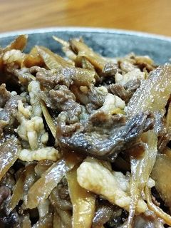 牛ゴボウ、甘辛煮。-レシピのメイン写真