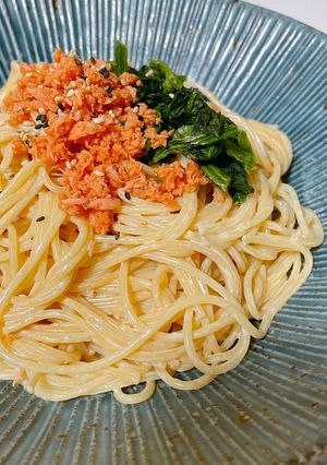 鮭フレークマヨパスタ-レシピのメイン写真