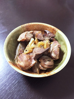 レバー、砂肝、蒟蒻と玉ねぎの甘辛煮-レシピのメイン写真