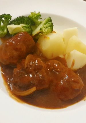 煮込みハンバーグ-レシピのメイン写真