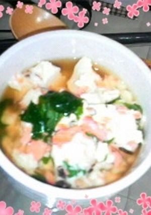 レンジで豆腐のふんわり蒸し♪-レシピのメイン写真