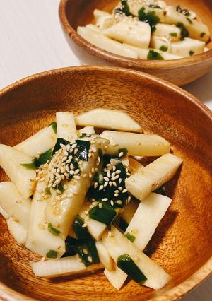 秒速！長芋一品☆長芋とわかめの中華サラダ-レシピのメイン写真