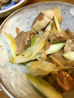 ごま油で砂肝とネギのおつまみ-レシピのメイン写真