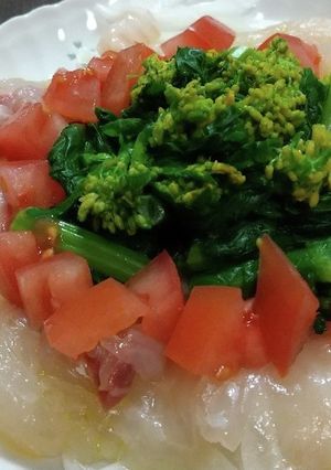 鯛のカルパッチョ菜の花添え-レシピのメイン写真