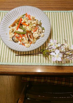 ヨウサマの減塩いり豆腐-レシピのメイン写真