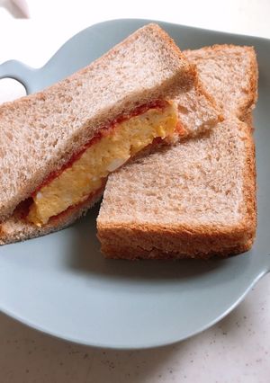 卵1個で！厚焼き卵サンド！-レシピのメイン写真