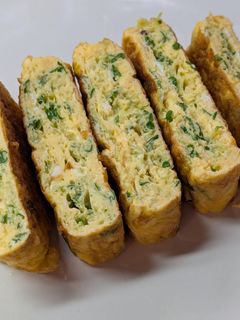 ブロッコリースプラウトとチーズの卵焼き-レシピのメイン写真